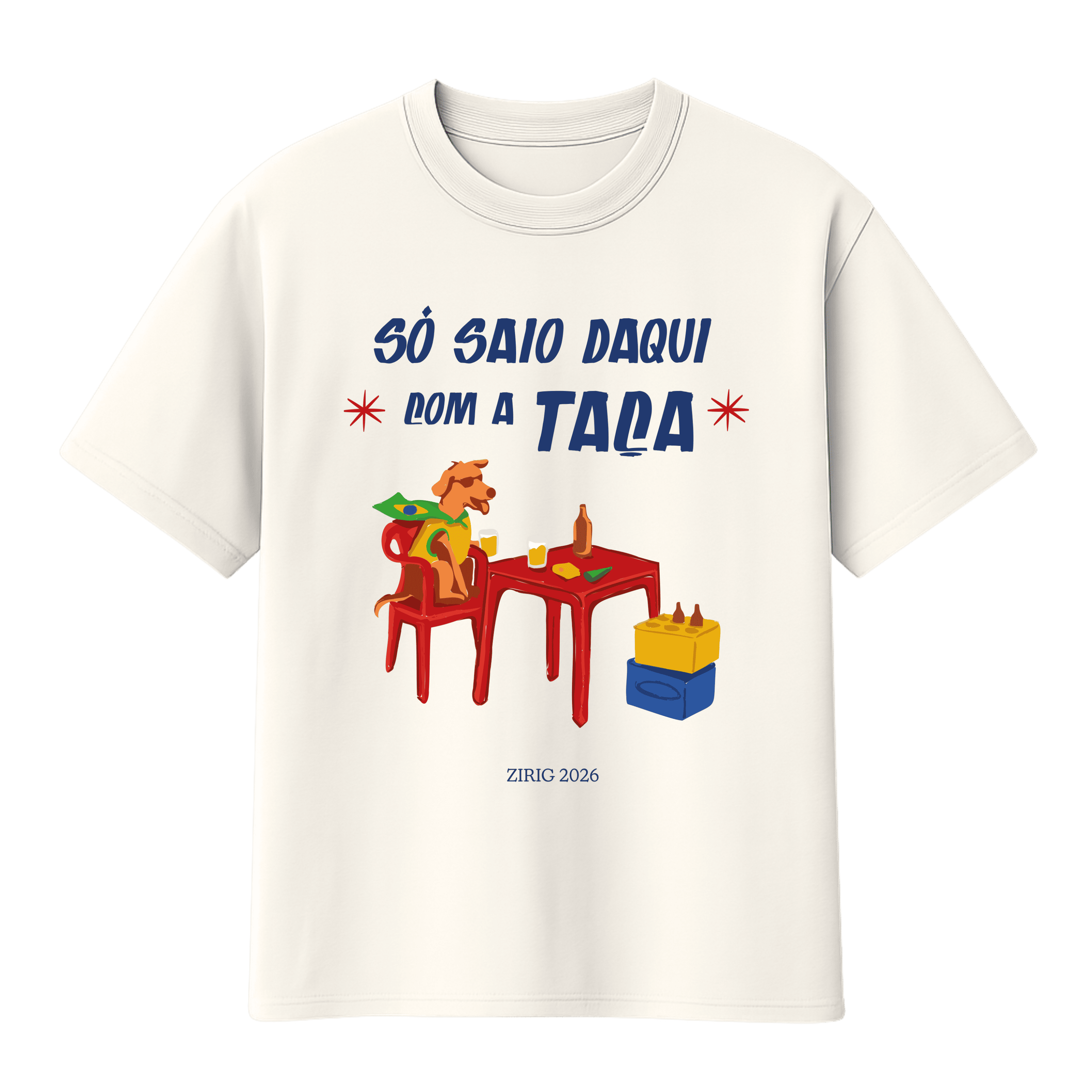 Camiseta - só saio daqui com a taça